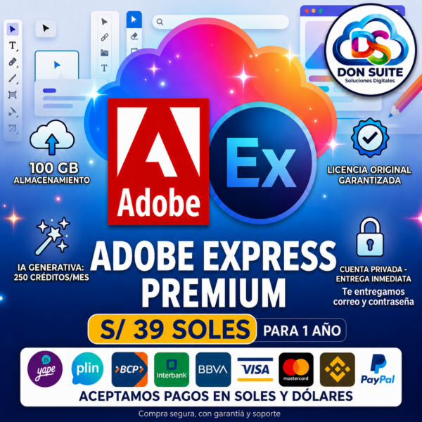 Adobe Express Premium - 1 año