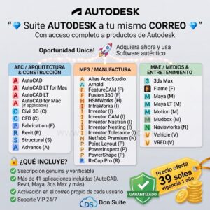 Suite Autodesk (Plan Personal)