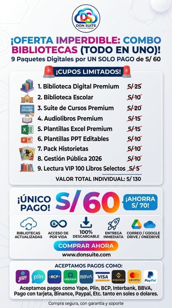 Combo Bibliotecas (Todo En Uno)
